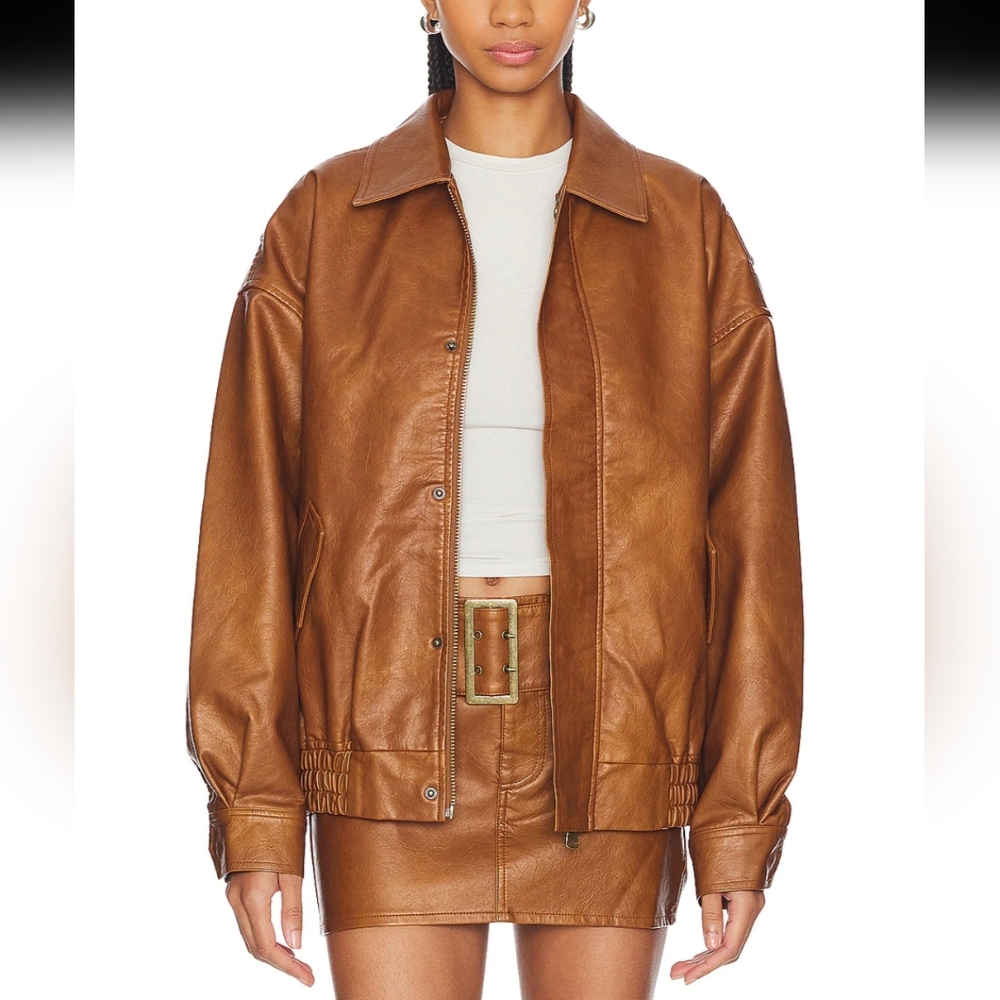 Women's Brown Leather Jacket
